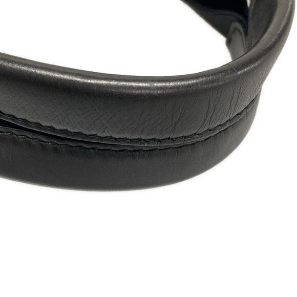 Auth BALENCIAGA Navy Tote 479290 Cream Black Canvas Leather Tote Bag - Picture 8 of 16